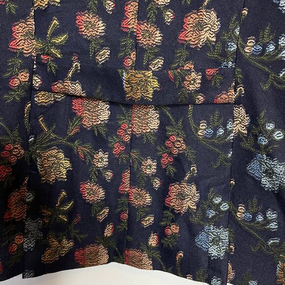 Sundance Alpine Coast Jacket size Medium Embroidered Bohemian Blazer Navy Floral - Picture 6 of 10